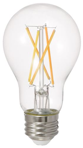 Sylvania 49826 Natural LED Bulb, General Purpose, A19 Lamp, 40 W Equivalent, E26 Lamp Base, Dimmable, Clear