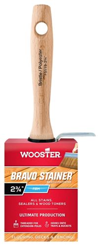 Wooster F5119-2 3/4 Paint Brush, 2-3/4 in W, Stain Brush, China Bristle