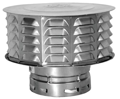 AmeriVent 5ECW Snap Lock Vent Cap, 5 in Connection