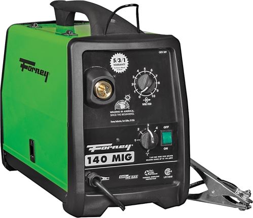 Forney 309 MIG Welder, 120 V Input, 30 to 140 A Input, 115 A, 1-Phase, 20 % Duty Cycle