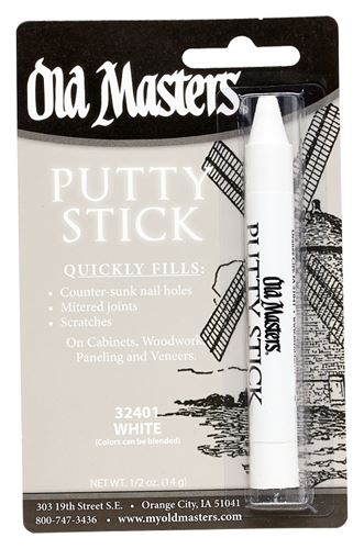 Old Masters 32401 Putty Stick, Solid, White, 1/2 oz