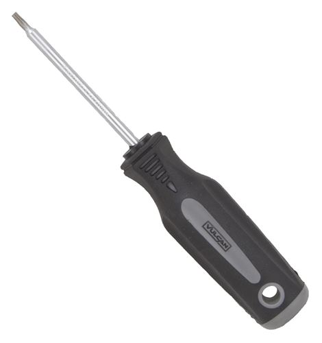 Vulcan Screwdriver, T10 Drive, Star Drive, Polypropylene Plastic/Thermoplastic Rubber Handle