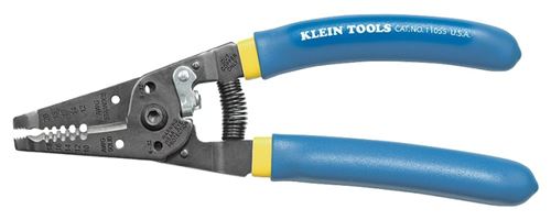 Klein-Kurve K11095 Wire Stripper, 18 to 8 AWG Solid, 20 to 10 AWG Stranded Wire, 7-1/4 in OAL, Comfort Grip Handle