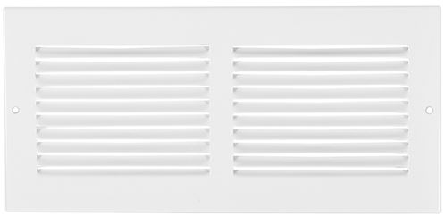 Imperial RG0513 Sidewall Grille, 25-1/4 in L, 7-1/4 in W, Steel, White