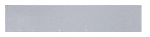 Tell Manufacturing DT100055 Kick Plate, 6 in L, 30 in W, 0.05 Gauge, Stainless Steel