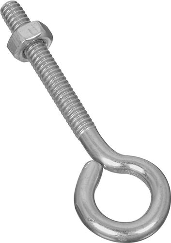 National Hardware N221-119 Eye Bolt, 1/4-20 Thread, 1-3/4 in L Thread, 0.56 in ID Dia Eye, 2.02 in L Shank, Steel, Zinc, Pack of 20