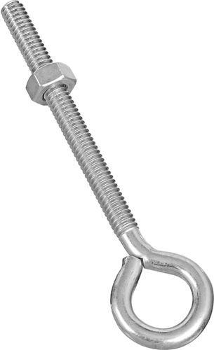 National Hardware N221-127 Eye Bolt, 1/4-20 Thread, 2-3/4 in L Thread, 0.56 in ID Dia Eye, 3.02 in L Shank, Steel, Zinc, Pack of 20