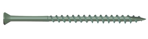 Camo 0346104 Deck Screw, #7 Thread, 1-5/8 in L, Trim Head, Star Drive, Type 17 Slash Point, Carbon Steel, ProTech-Coated, 350/PK