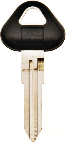 Hy-Ko 12005DA25 Automotive Key Blank, Brass/Plastic, Nickel, For: Nissan Vehicle Locks, Pack of 5