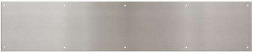 National Hardware N270-316 Kick Plate, 34 in L, 8 in W, Satin Nickel, Pack of 2