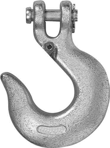 Campbell T9700524 Clevis Slip Hook with Latch, 5/16 in, 3900 lb Working Load, 43 Grade, Steel, Zinc
