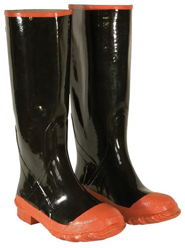 CLC Rain Boots Series R21010 Rain Boots, 10, Black, Slip-On Closure, Rubber Upper