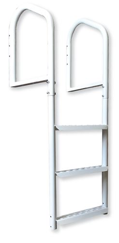 Multinautic 15503 Dock Ladder, 48 in H, 400 lb, 3-Step, Steel, Dura-Coated