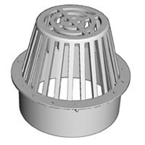 DrainTech 80 Atrium Grate, 6 in Dia, 3.88 in L, 3.88 in W, Round, 1/4 in Grate Opening, HDPE, Green