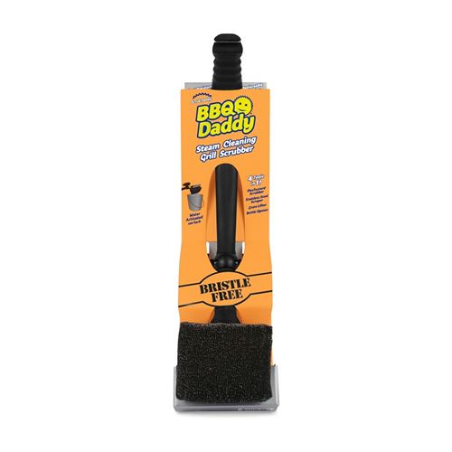 Scrub Daddy BBQ Daddy FG2100001006CS0EN Steam Cleaning Grill Scrubber, 4 in L Brush, 5-1/2 in W Brush, Foam Bristle, Pack of 6