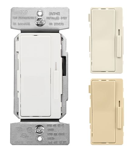 Eaton DF10P-C2-K-L Dimmer Switch, 120 V, 1200 W, 3-Way