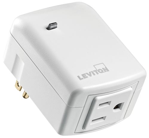 Leviton R51-DZPA1-1RW Plug In Outlet, 15 A, 120 V, White