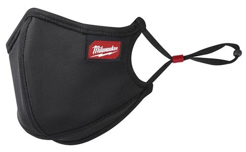 Milwaukee 48-73-4235 3-Layer Performance Face Mask, S/M Mask, Nylon/Polyester/Spandex Facepiece, Black, 3/PK