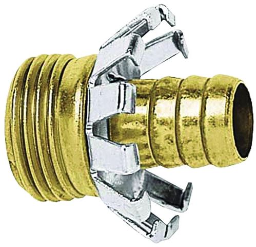 Gilmour 801224-1001 Hose Coupling, 1/2 in, Male, Brass