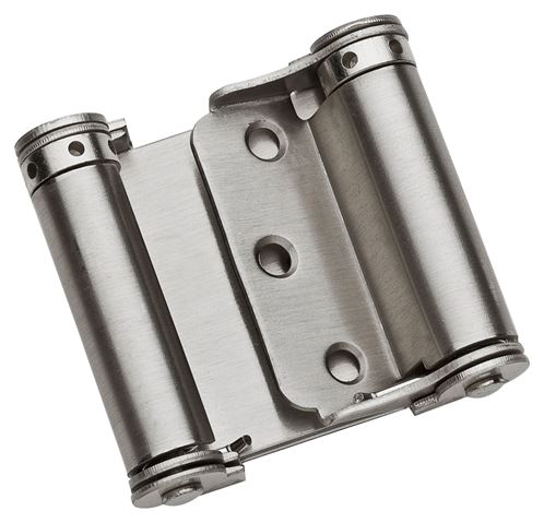 National Hardware N100-051 Spring Hinge, Cold Rolled Steel, Satin Nickel, Surface Mounting, 12 lb