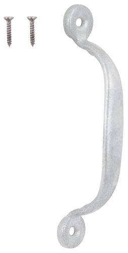 ProSource 20914MGS-PS Door Pull, 3/4 in W, 4-3/4 in D, 1-3/16 in H, Steel, Galvanized