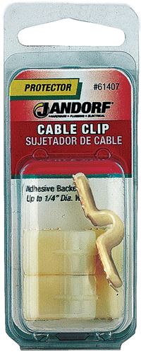 Jandorf 61407 Cable Clip, Nylon, Natural