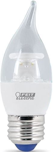Feit Electric EFC/300/LED/COLD LED ColdStart Lamp, Decorative, Flame Tip Lamp, 40 W Equivalent, E26 Lamp Base, Dimmable