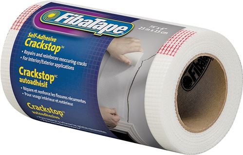 Adfors FDW6568-U Crackstop Wrapped, 75 ft L, 6 in W, 0.3 mm Thick, White