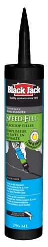 Black Jack 6439-9-66 Crack Filler, Fluid, Black, Mild, 10 fl-oz Tube, Pack of 12