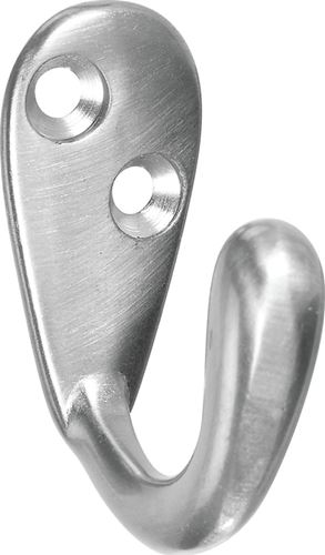 National Hardware SPB1425 N830-142 Robe Hook, Zinc, Satin Nickel