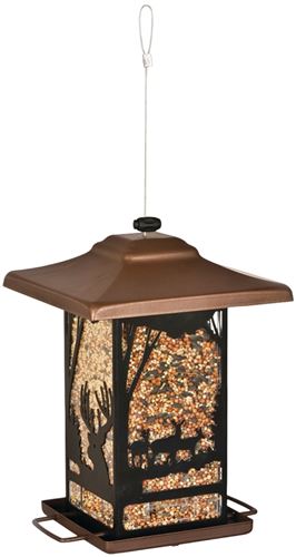 Perky-Pet 8504-2 Wild Bird Feeder, Wilderness Lantern, 2 lb, Metal, Pack of 2