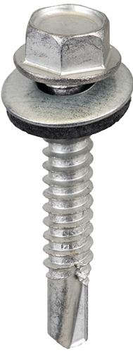 Acorn International SW-MM1412G250 Screw, #14 Thread, Hex Drive, Self-Drilling, Self-Tapping Point, Galvanized Steel, 250/BAG