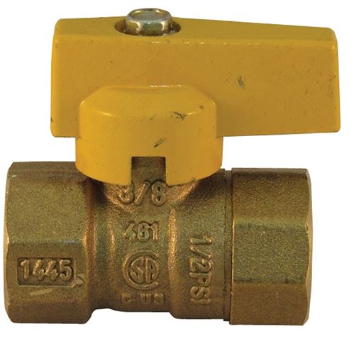 Pro-Flex PFGV-F38B Gas Valve, 3/8 in Connection, FIP