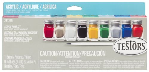 Testors 281235 Craft Paint Set, 0.25 oz