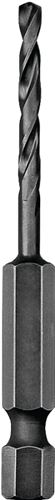 DeWALT DD5115 Impact Drill Bit, 15/64 in Dia, 3-5/32 in OAL, Spiral Flute, 1/4 in Dia Shank, Hex Shank