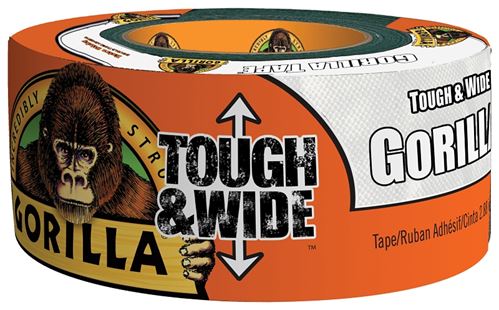 Gorilla TOUGH & WIDE 6025302 Duct Tape, 25 yd L, 2.88 in W