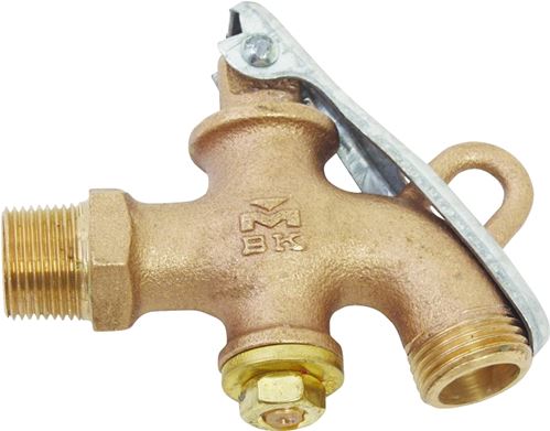 B & K 109-224 Heavy-Duty Drum and Barrel Faucet, 3/4 in Connection, MPT x Hose, Bronze Body