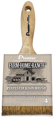 Premier Farm Home Ranch FHR00143 Stain Brush, Gold/Polyester Bristle