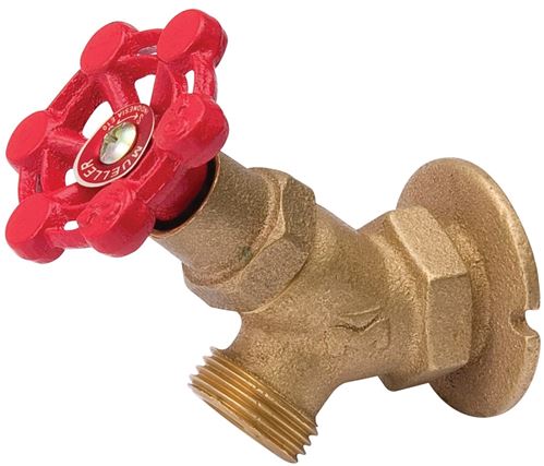 B & K 108-014 Heavy-Duty Sillcock Valve, 3/4 x 3/4 in Connection, FPT x Male Hose, 125 psi Pressure, Brass Body