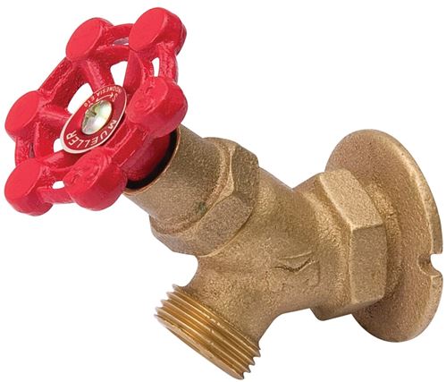 B & K 108-013 Heavy-Duty Sillcock Valve, 1/2 x 1/2 in Connection, FPT x Male Hose, 125 psi Pressure, Brass Body