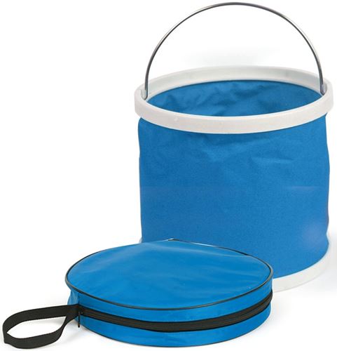 Camco 42993 Collapsible Bucket, Blue, 9-1/4 in H