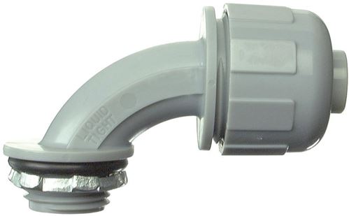 Halex 27691 Quick-Set Connector, 1/2 in Compression, 2.37 in L, PVC, Gray