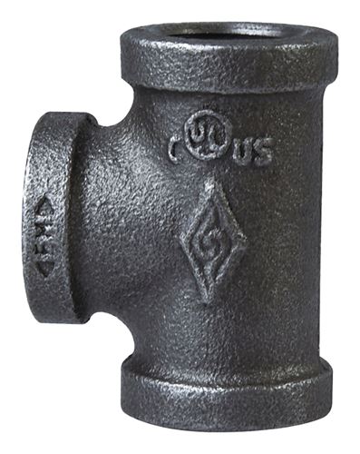 Prosource 11A-1B Pipe Tee, 1 in, Threaded, Malleable Iron, SCH 40 Schedule, 300 PSI Pressure