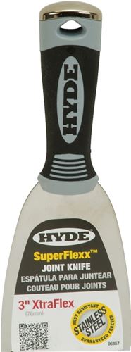 Hyde 06357 Putty Knife, 3 in W Blade, Stainless Steel Blade, Pack of 5