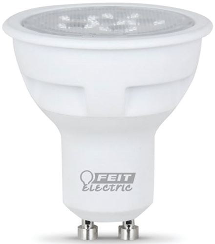 Feit Electric BPMR16/GU10/800/L LED Lamp, Track/Recessed, MR16 Lamp, 75 W Equivalent, GU10 Lamp Base, Dimmable