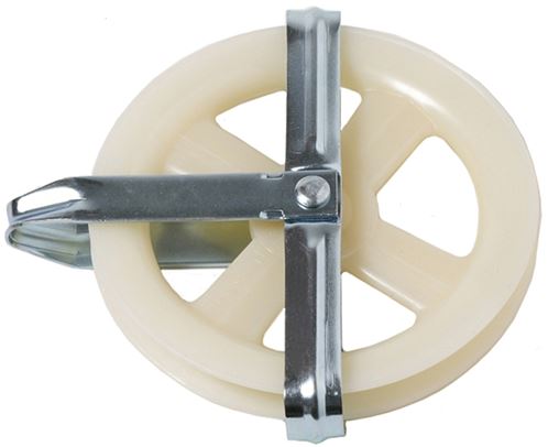 Wellington 7085/7095 Rust-Proof Clothesline Pulley, 5 in OD, Polypropylene