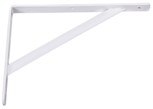 Knape & Vogt 208 WH 500 Shelf L-Bracket, 20 in L, Steel