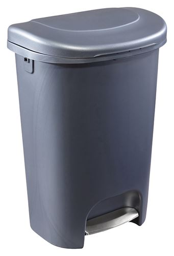 Rubbermaid 2104625 Step-On Trash Can, 13 gal Capacity, Resin, Gray, Pack of 4