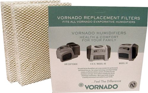 VORNADO MD1-0002 Wick Filter, 9-1/2 in L, 7-1/4 in W, White, For: Evap3, Evap1, Model 30 and Model 50 Humidifier