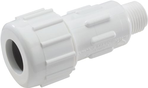 NDS CPA-1000 Pipe Adapter, 1 in, Compression x MPT, PVC, White, SCH 40 Schedule, 150 psi Pressure